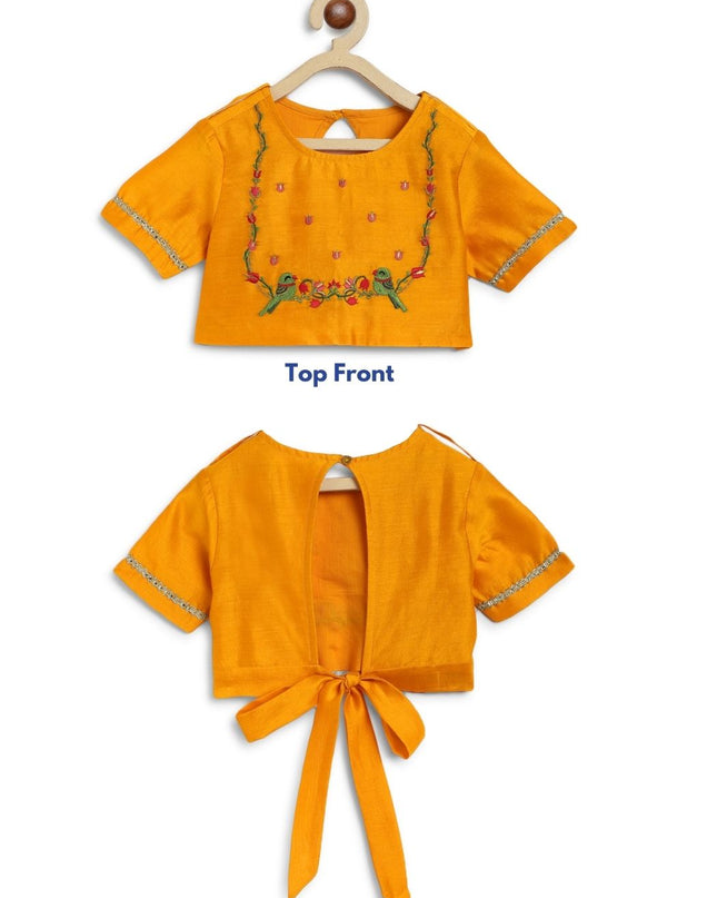 Floral Fun Lehenga Set - Red