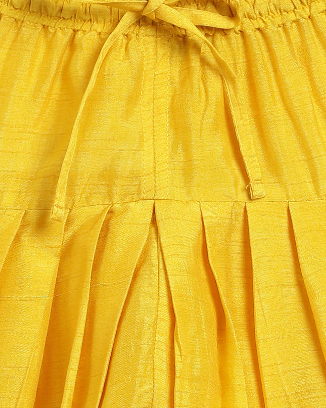 Nargis Silk Suit Set for Girls - Pink