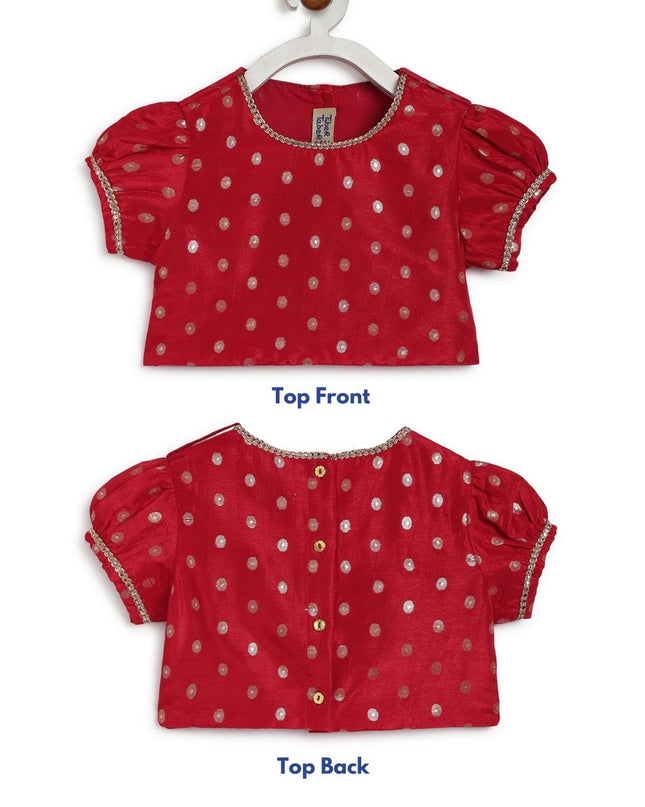 O’ Desi Girl Sari Set - Red