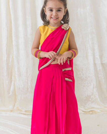 O’ Desi Girl Sari Set - Pink