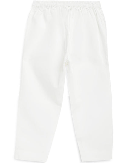 Boy Bandhani Print Cotton Kurta Set - Green