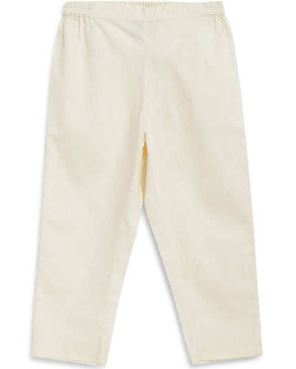 Boy Bandhani Print Cotton Kurta Set - Red