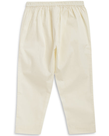 Boy Bandhani Print Cotton Kurta Set - Red