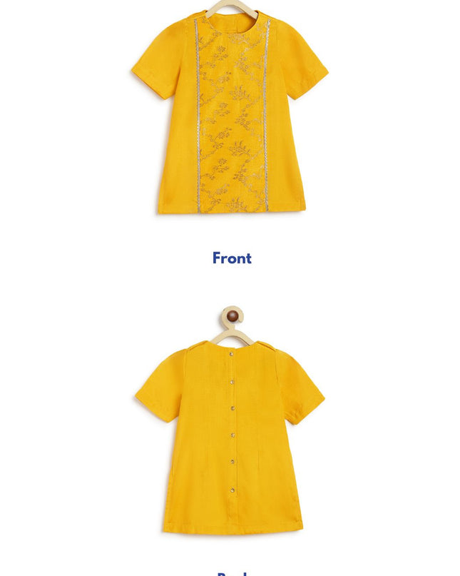 Golden Glow Brocade Suit Set