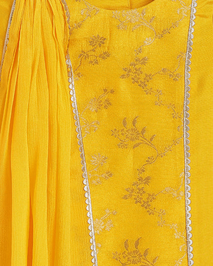 Golden Glow Brocade Suit Set