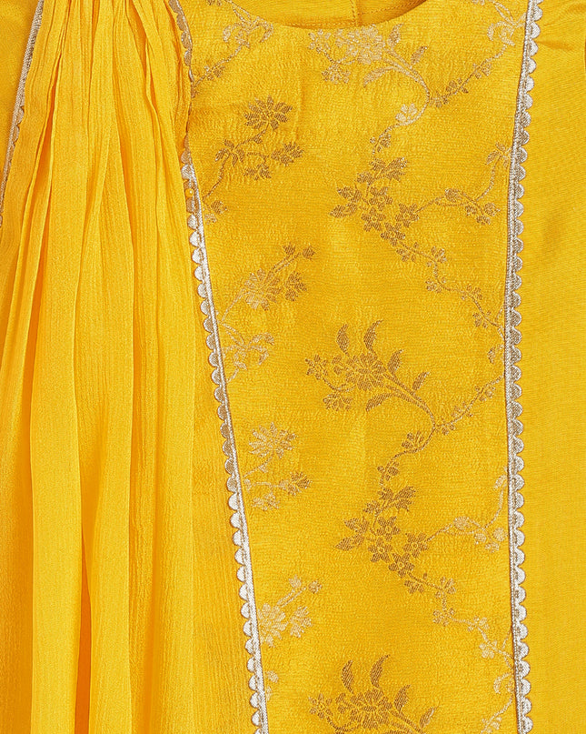 Golden Glow Brocade Suit Set